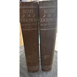 Remy de Gourmont Selections – Richard Aldington 1929 Two Volume Literary Set